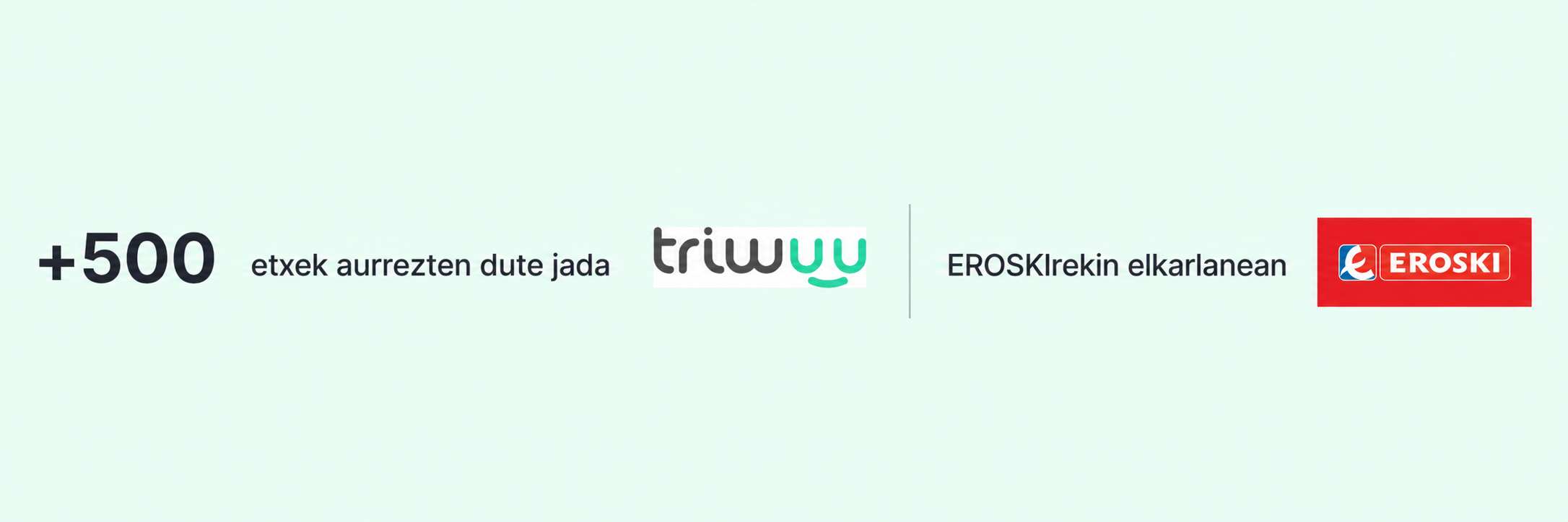 500 etxek baino gehiagok aurrezten dute jada triwuu-rekin, EROSKIrekin elkarlanean.