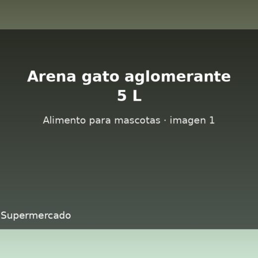 Arena gato aglomerante 5 L