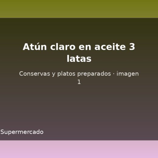 Atún claro en aceite 3 latas