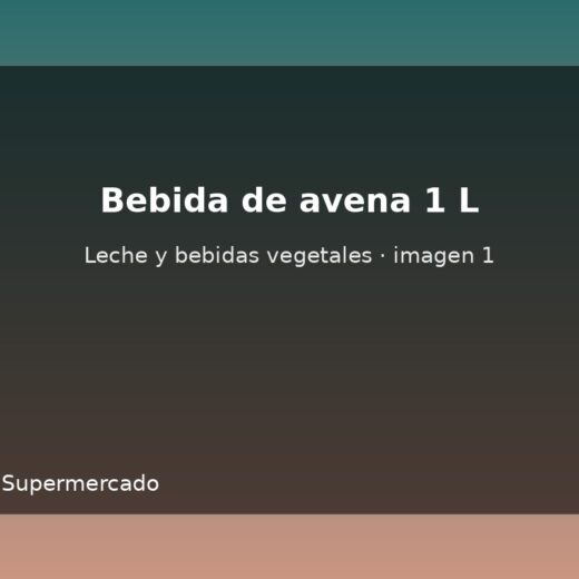 Bebida de avena 1 L