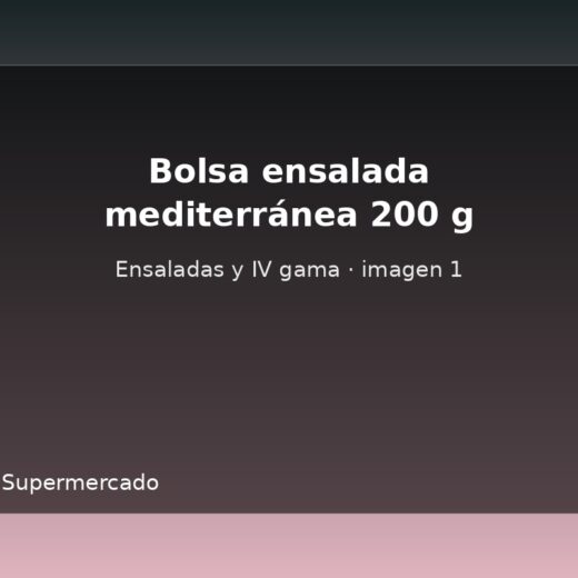 Bolsa ensalada mediterránea 200 g