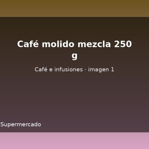Café molido mezcla 250 g