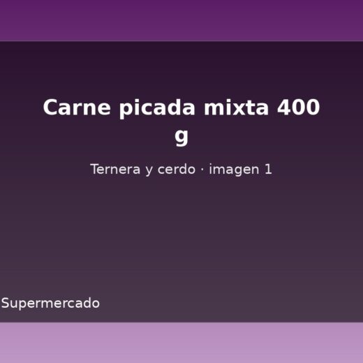 Carne picada mixta 400 g