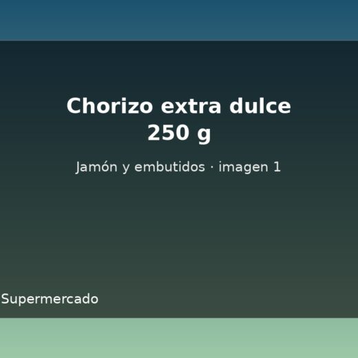 Chorizo extra dulce 250 g