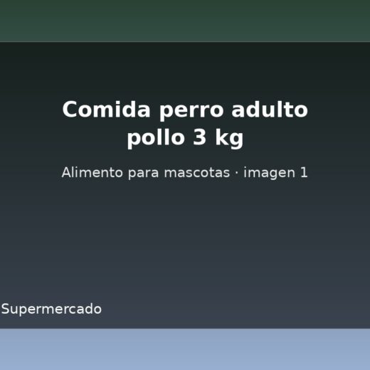 Comida perro adulto pollo 3 kg