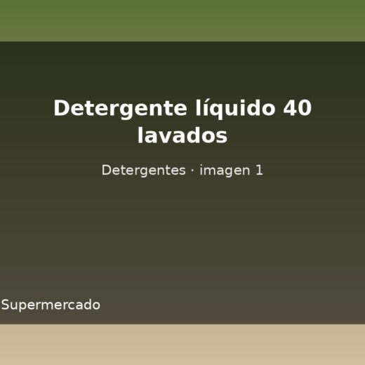 Detergente líquido 40 lavados