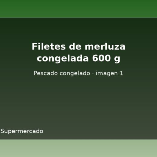 Filetes de merluza congelada 600 g
