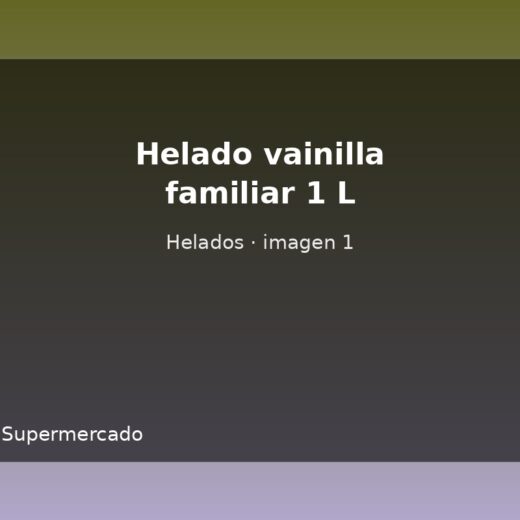 Helado vainilla familiar 1 L