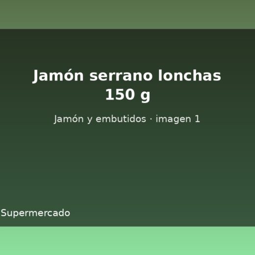Jamón serrano lonchas 150 g