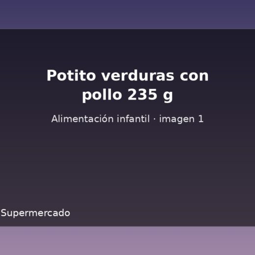 Potito verduras con pollo 235 g