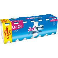 ACTIMEL Bebida lactea fermentada 0% natural pack 14x100 gr