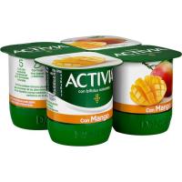 ACTIVIA Bífidus con mango pack 4x120 g