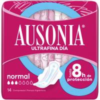 AUSONIA Compresa normal con alas 14 Uds