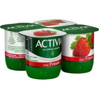 ACTIVIA Bifidus con fresa pack 4x120 g