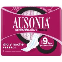 AUSONIA Compresa alas noche ultrafina 9 u