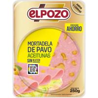 ELPOZO Mortadela de pavo con aceitunas 250 g
