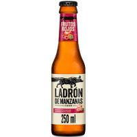 LADRÓN DE MANZANAS Cider con sabor de frutos rojos 25 cl