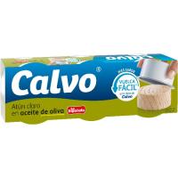 CALVO Atún claro en aceite de oliva pack 3x65 g