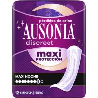 AUSONIA DISCREET Compresa noche 12 uds