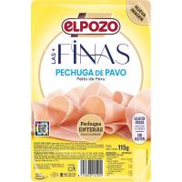 ELPOZO Pechuga de pavo lonchas finas 115 g