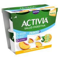 ACTIVIA Triple zero melocoton P4x120 g