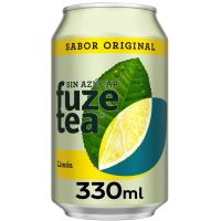 FUZE TEA Refresco de té al limón sin azúcar 33cl