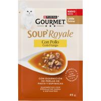 GOURMET Snack para gato soup royale pollo 45 g