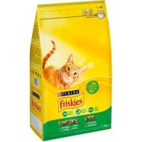 FRISKIES Alimento para gato adulto Conejo/Pollo/Verdura 1,5 Kg