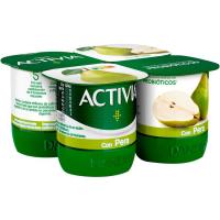 ACTIVIA Bífidus con pera pack 4x120 g